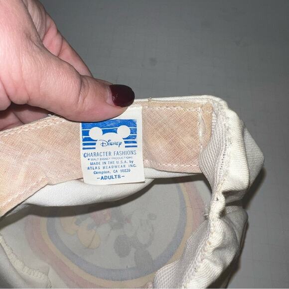 VNTG DISNEY elastic band graphic 80s hat - Picture 4 of 5